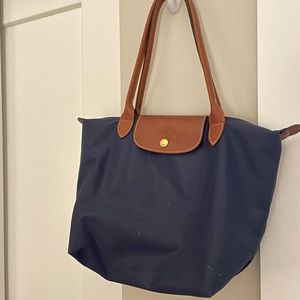 Navy Longchamp bag